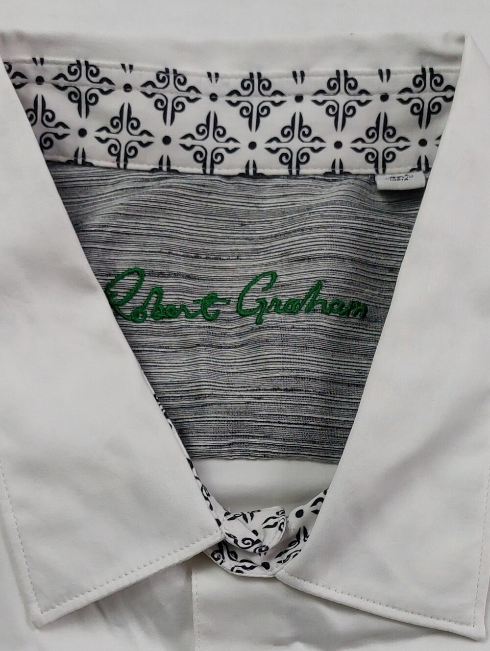 Robert Graham Classic Fit Dress Shirt Mens Size 4XL White Graphic Decanter NWOT - Picture 8 of 13